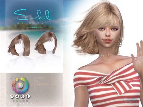 Wind Short Hair Agate By S Club At Tsr Sims 4 Updates