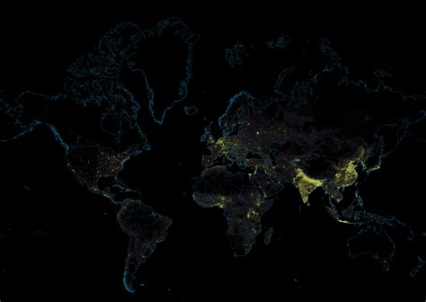 Check Out This Awesome Global Population Density Heatmap Geoawesomeness