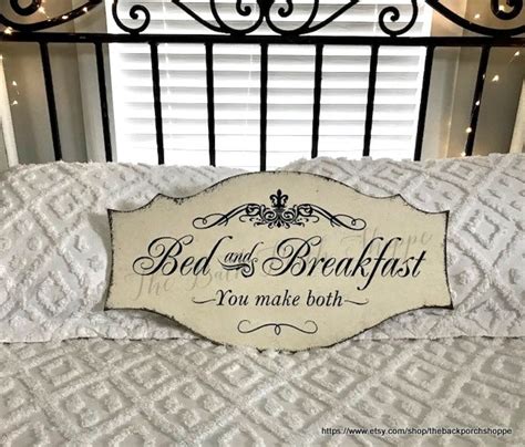 Bed And Breakfast You Make Both Guest Room Signs Etsy