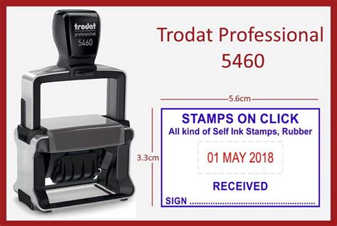 The Trodat Professional 5460 Rubber Stamp Is The Most Durable And