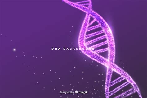 Purple Abstract Dna Structure Background Free Vector