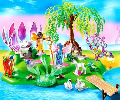 Playmobil Fairies Fairy Island With Jewel Fountain Set 5444 Toywiz