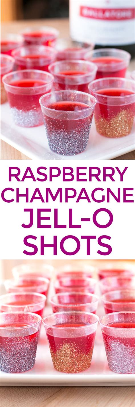 Grow unlimited raspberry plants from new cuttings! Raspberry Champagne Glitter Jell-O Shots | Raspberry jello ...