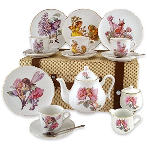 Reutter Porcelain Large Flower Fairy Tea Set Miniature Tea Set Kids