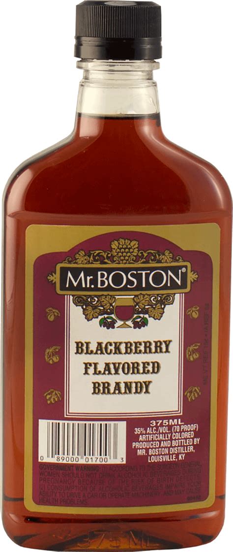 Mr Boston Blackberry Brandy 375ml Bremers Wine And Liquor