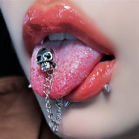 Cool Tongue Piercing Rings