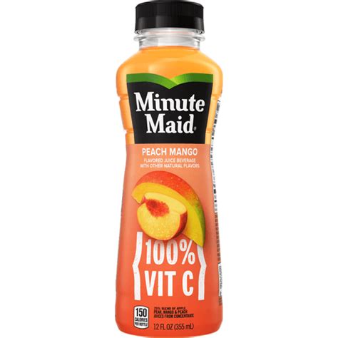 Minute Maid Peach Mango Flavored Juice Drink 12 Fl Oz Sports And Energy Quality Foods
