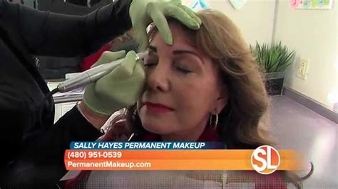 Sally Hayes Demonstrates How She Does Permanent Makeup Youtube