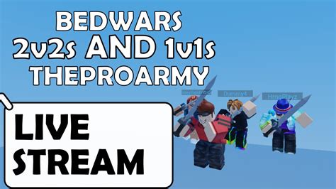 Playing Bedwars With Viewers Roblox Bedwars Live Stream Youtube