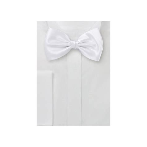 White Silk Bow Tie Ties