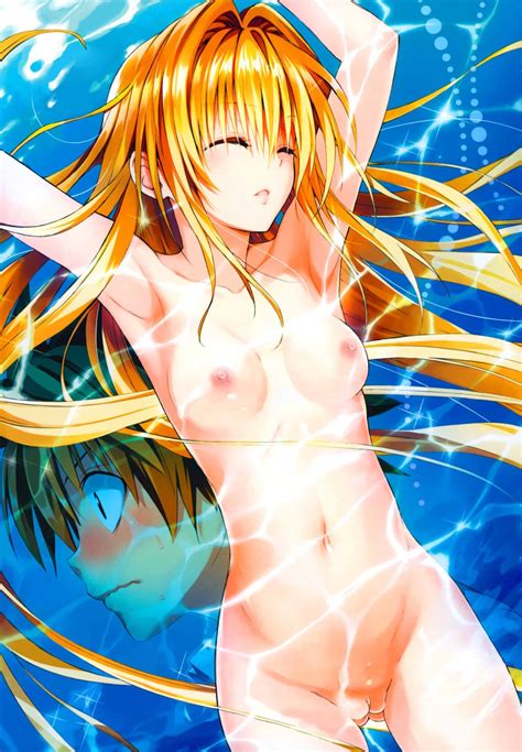 Rule 34 Blonde Hair Flat Chest Golden Darkness Nipples Nude Photoshop Pussy To Love Ru To Love