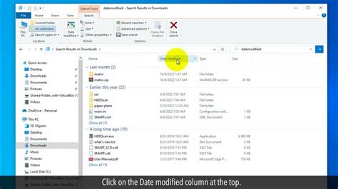 How To Find Files By Date Modified In Windows Youtube