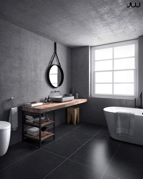 Gray Scandinavian Bathroom On Behance