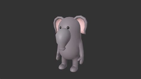 rigged elephant character buy royalty free 3d model by bariacg [67758a3] sketchfab store