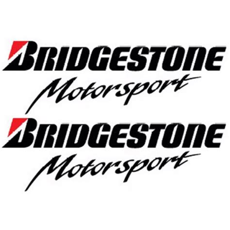 It provides high speed stability with excellent control, grip in the wet & comfortable ride. Bridgestone Motorsport stickers - Colour