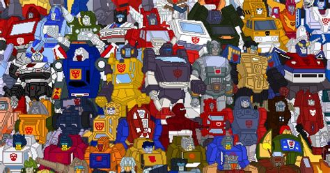 Transformers G1 Autobot Pixel Art Character Map Quiz By Brigantes