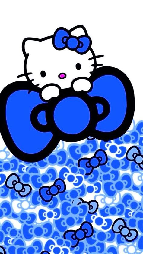 76 Blue Hello Kitty Wallpaper Wallpapersafari