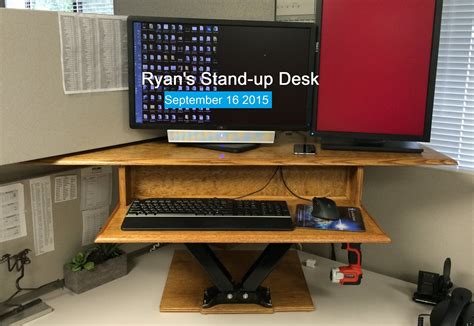 A 6 Minute Video Tour Standing Desk Diy Standing Desk Desk