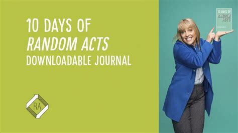 10 Days Of Random Acts Downloadable Journal Byutv