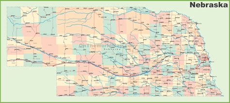 Nebraska Map Of Cities And Towns