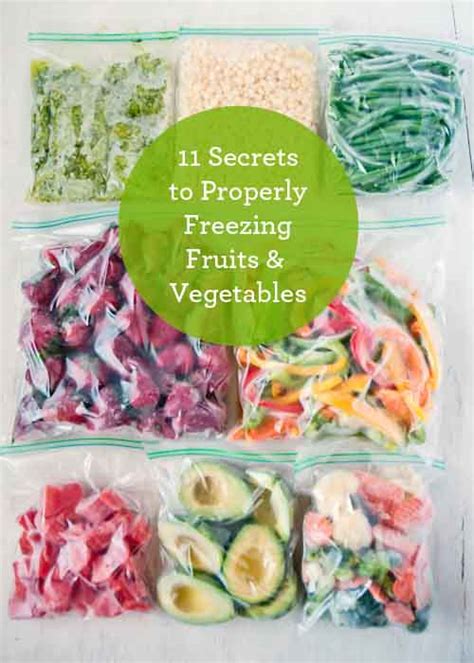 11 Secrets To Properly Freezing Fruits And Vegetables