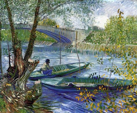 Vincent Van Gogh Fishing In Spring Pont De Clichy Fishing In Spring