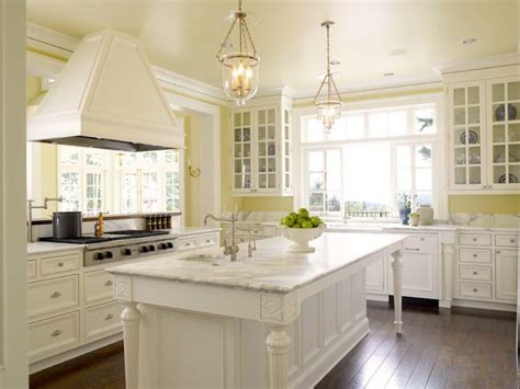 White and Yellow Kitchen - Traditional - kitchen - Sullivan Conard