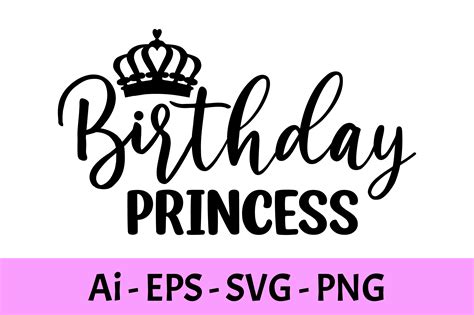 Birthday Princess Svg Graphic By Raiihancrafts · Creative Fabrica