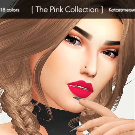 K O T C A T • Lipstick Collection Pink Sims