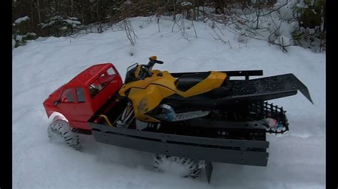 Long Track Rc Snowmobile Skidoo Brushlessandscale 4x4 Truck Adventure On