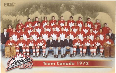 Team Canada 1972 Card Set 40th Anniversary Heritage Hockey™