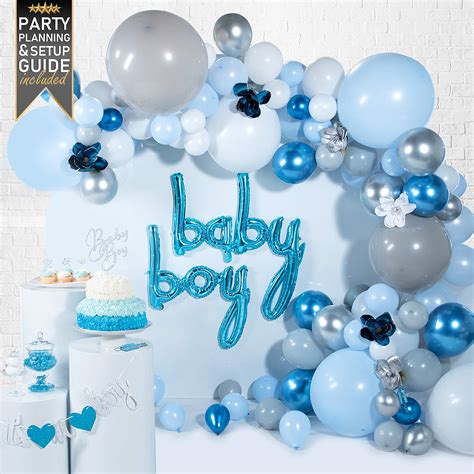 Buy Baby Shower Decorations Boy 129 Piece Kit With Birthday Balloons
