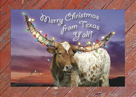 Texas Custom Christmas Cards