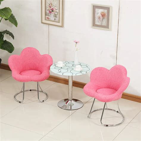 creative makeup chair modern minimalist bar chair living room lounge chair bedroom princess pink