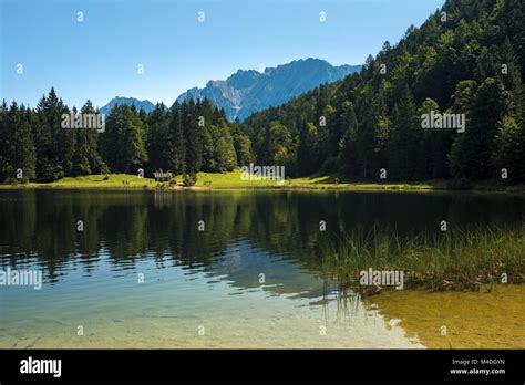 Ferchensee Mountain Lake In Germany Stock Photo Alamy