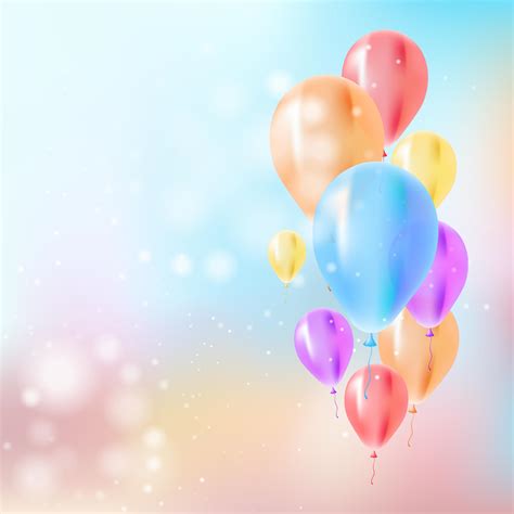 Happy Birthday Background With Balloons Hoodoo Wallpaper