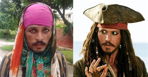 Captain Jack Sparrow Aka Johnny Depp Seen Pulling A Rikshaw In India