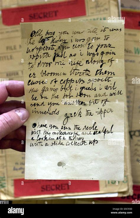Jack The Ripper Letter Fotograf As E Im Genes De Alta Resoluci N Alamy
