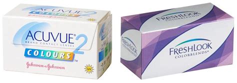 Acuvue 2 Colours And Freshlook Color Contact Lenses Contact Lenses