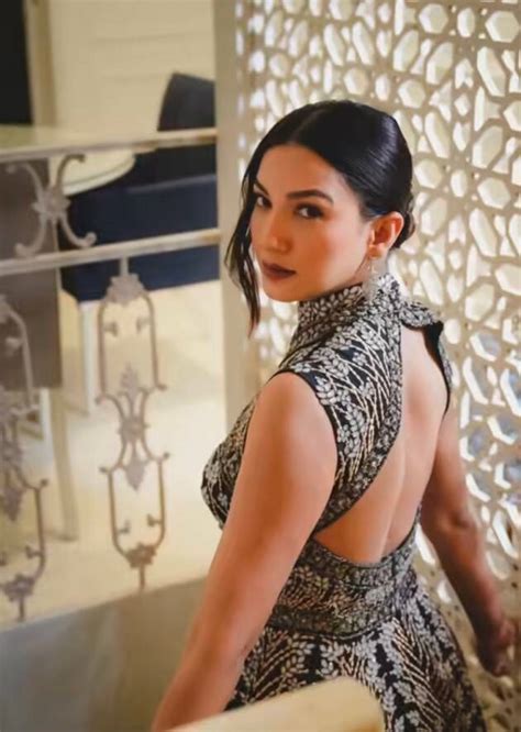 gauahar khan makes an impeccable style statement in this black gown see pics lifestyle