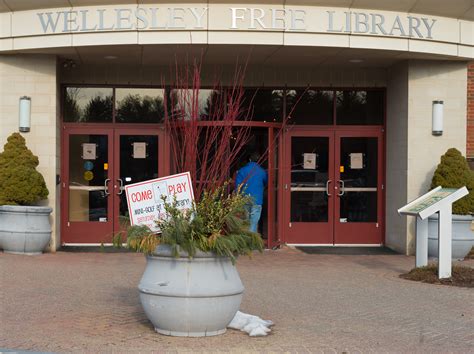 Wellesley Free Library Entrance Wellesley Weston Magazine