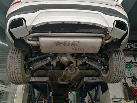 宝马X3X4改装双边排气管-成都汽车改装,汽车包围,动力,避震,刹车,排气改装-成都卡特尼