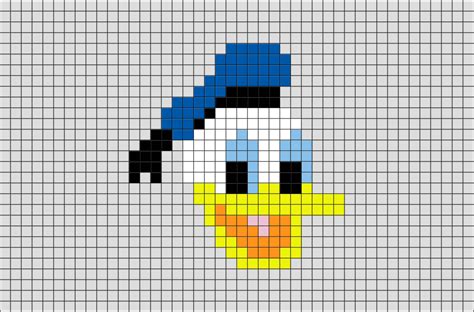Donald Duck Pixel Art Brik