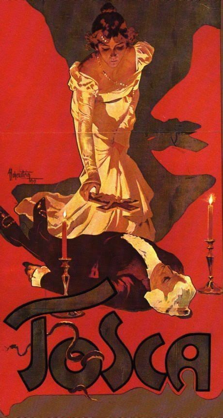 Tosca By Puccini Opera Poster Opera Posters Theatre Poster