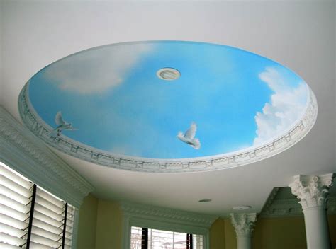 It's better than drugs or alcohol to relax. Blue Sky Dome Ceiling Mural - The Art Of Life
