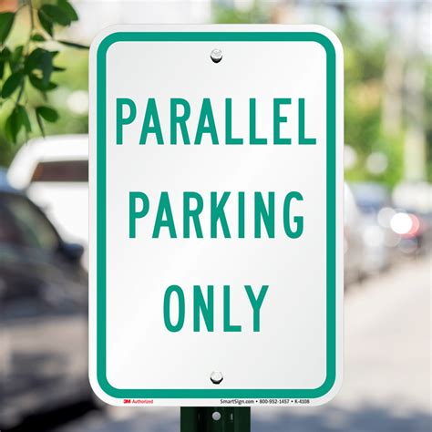 Parallel Parking Only Sign, SKU: K-4108