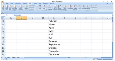 Cara Membuat List Pada Lembar Kerja Microsoft Excel Ali Putra Bungsu
