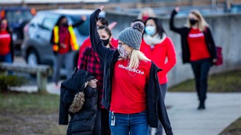 Surrey Elementary School Staff Stage Solidarity Walk In To Demand