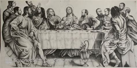 Captivating Drawing Of The Last Supper