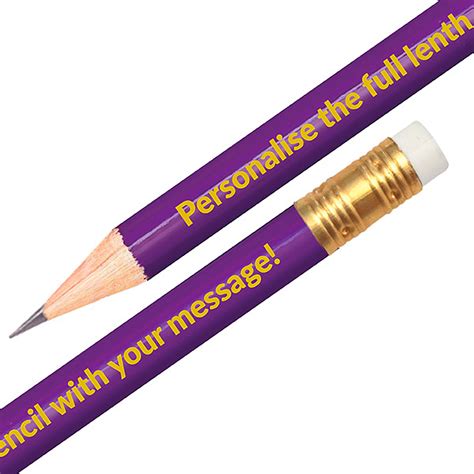 Purple Personalised Pencil Hb Choose Your Wording